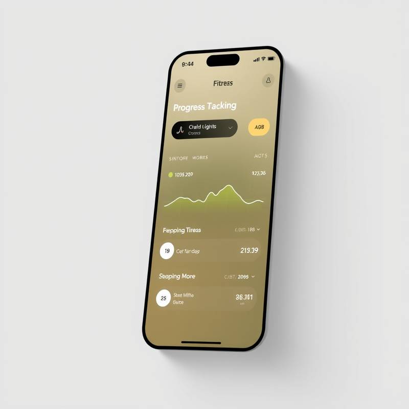 Imagen de la aplicación móvil de 'FitnessApp', con un diseño intuitivo y funcionalidades que ayudan a los usuarios a realizar un seguimiento de su progreso físico.